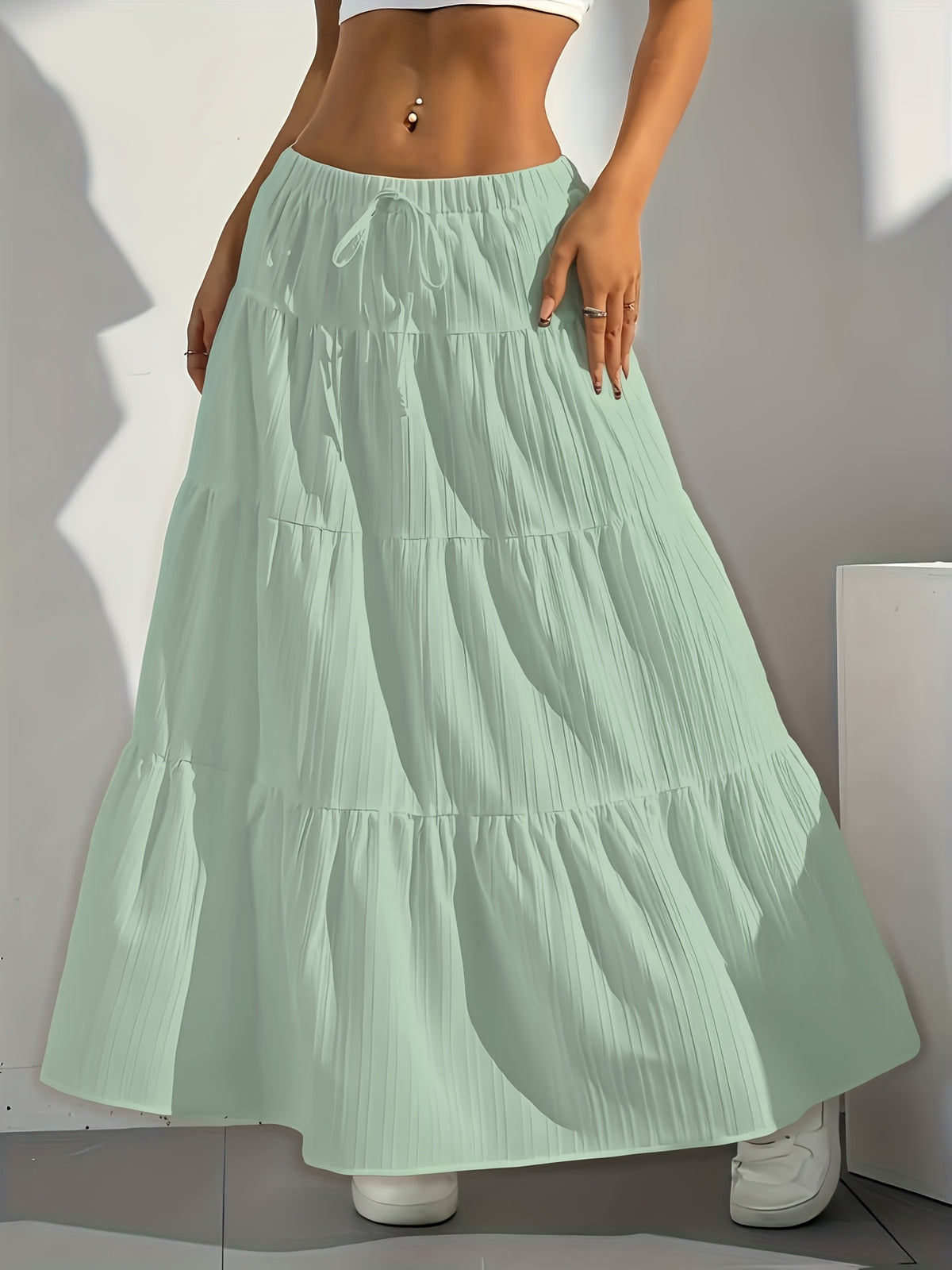 Lilian | Women's Tie-Back Flared Summer Skirt