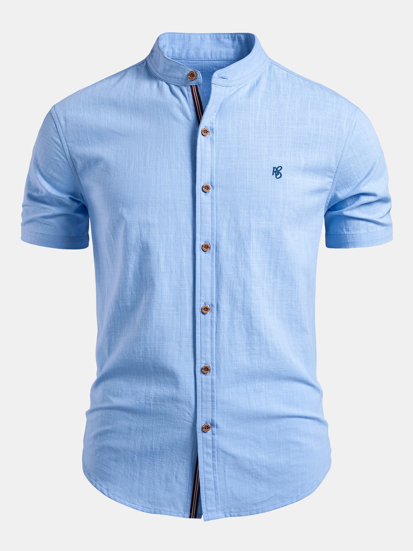 Digby | Men's Stand Collar Short Sleeve Summer Shirt