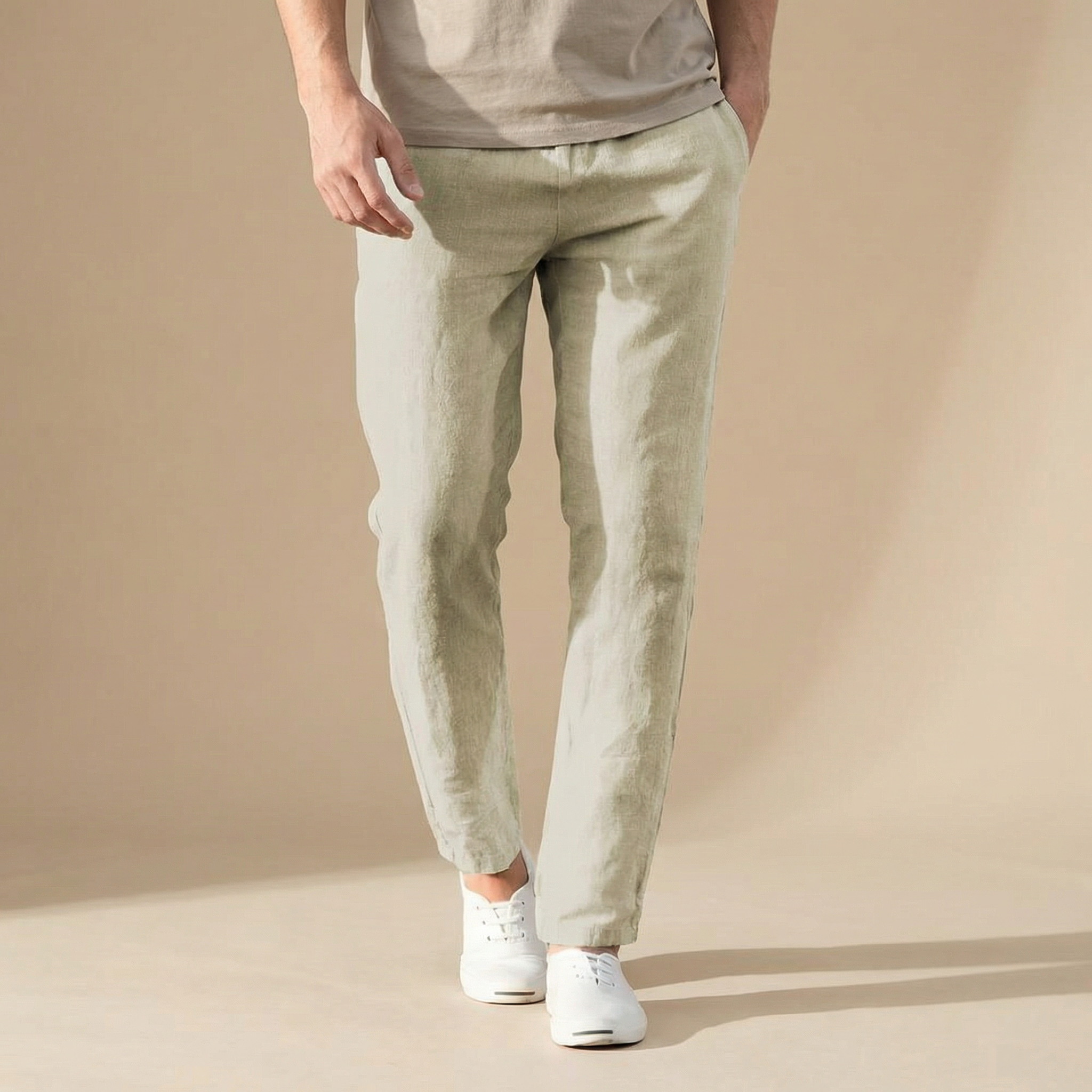 Edward | Men's Straight Leg Summer Trousers
