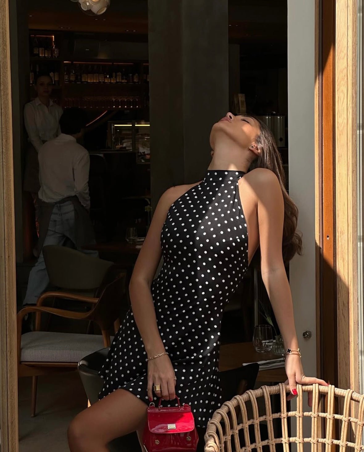 Eleanor | Sleeveless Polka Dot Mini Dress for Women