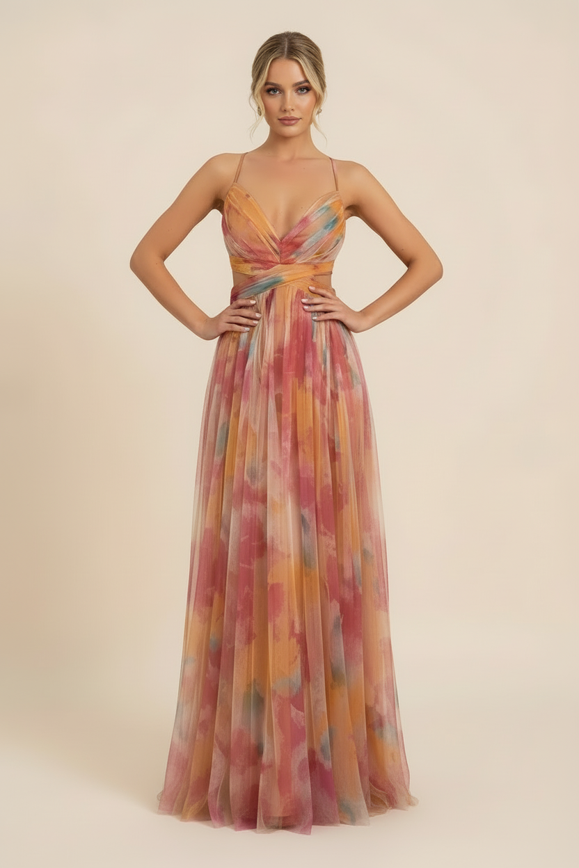 Elena | Elegant Sleeveless Maxi Dress for Special Occasions