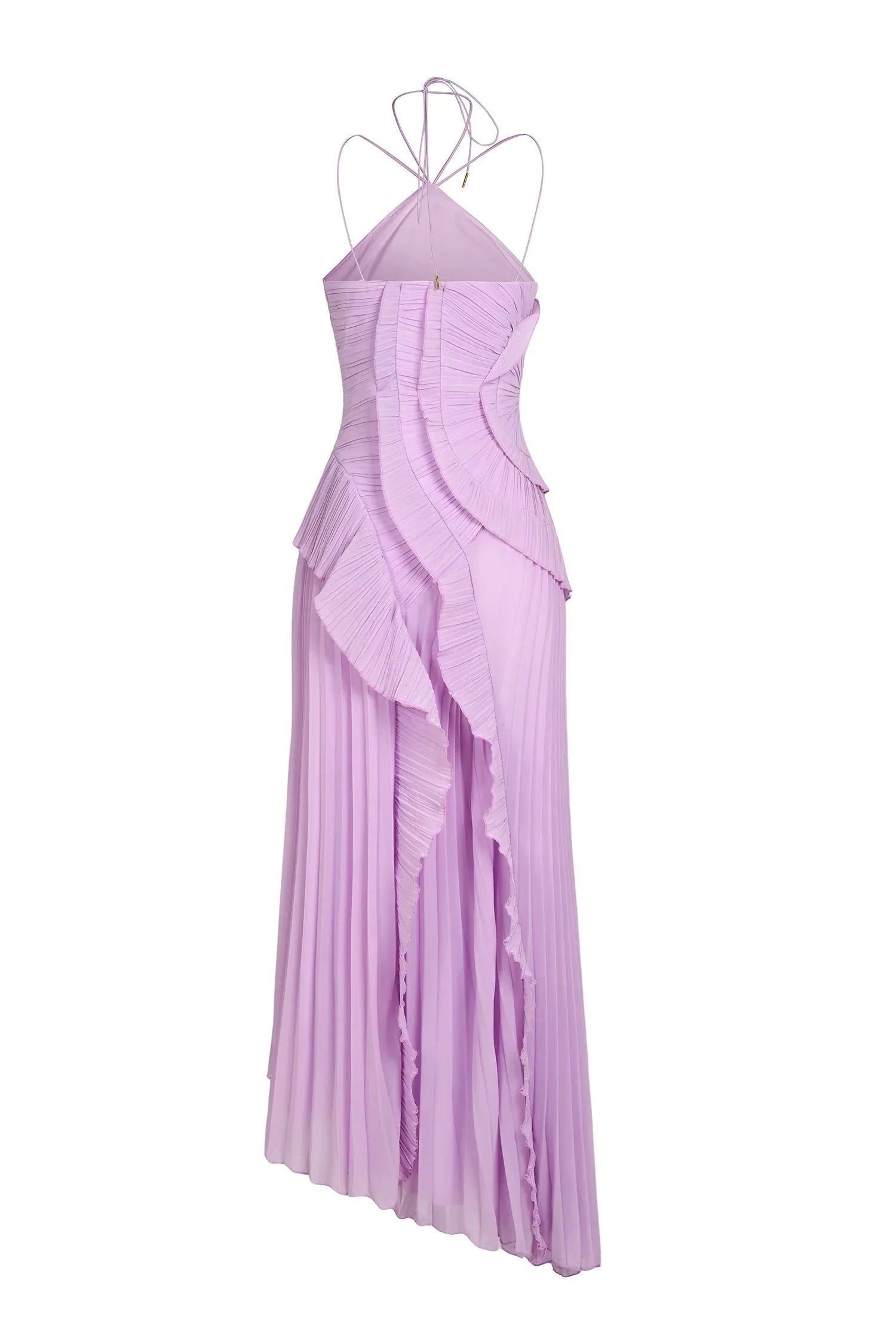 Eliza | Pleated Ruffle Maxi Dress
