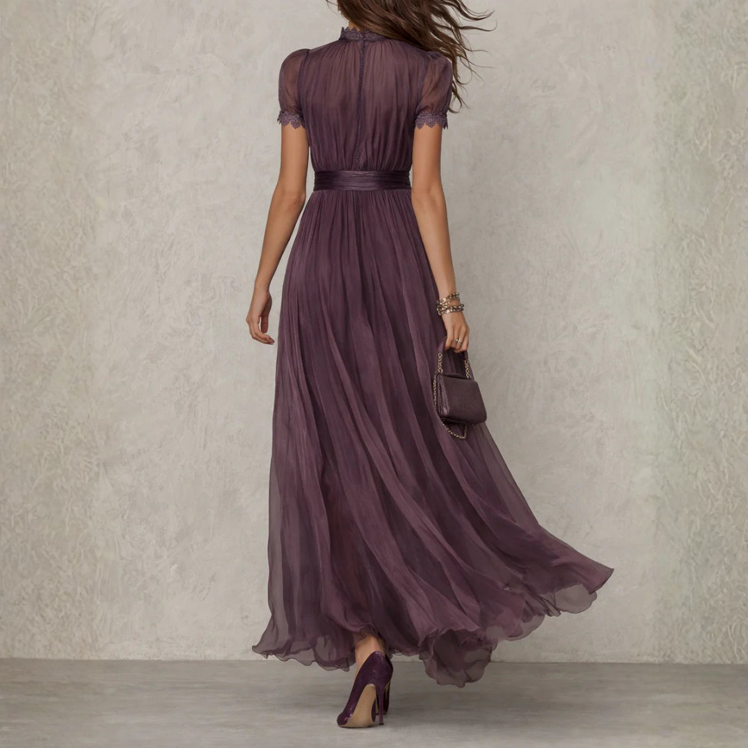 Emmeline | Women's Lace Trim Maxi Summer Dress