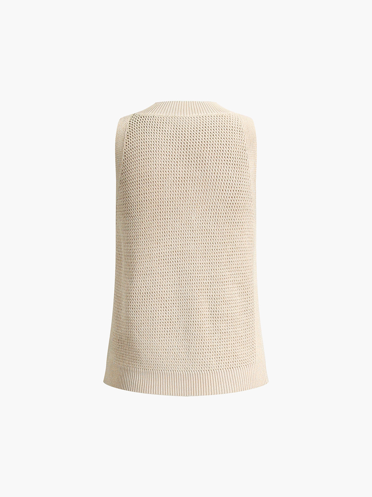 Enid | Women's Openwork Crew Neck Tank Top
