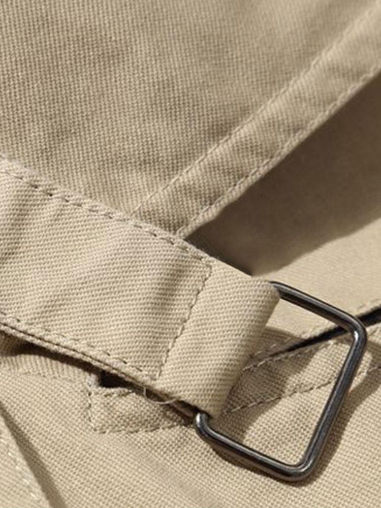 Gerald | Men's Tailored Button-Front Long Trench Coat