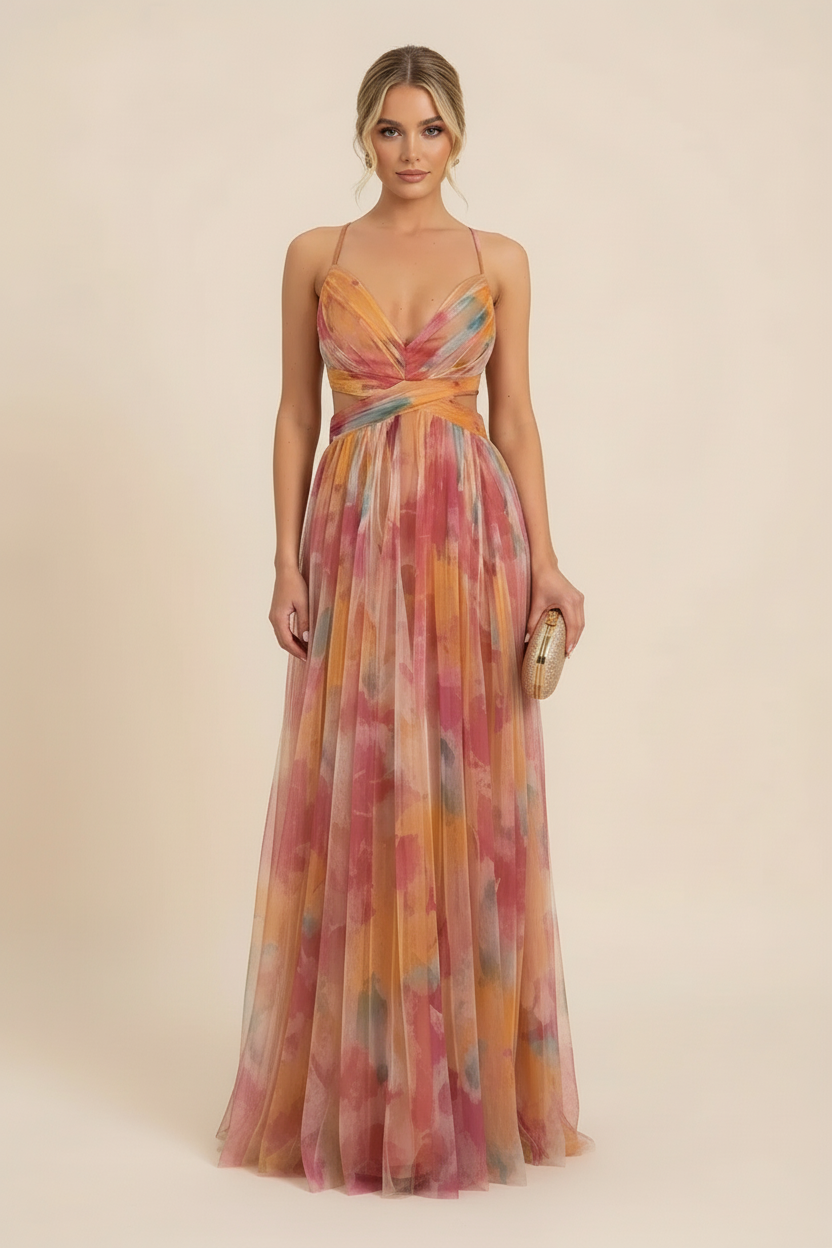 Elena | Elegant Sleeveless Maxi Dress for Special Occasions