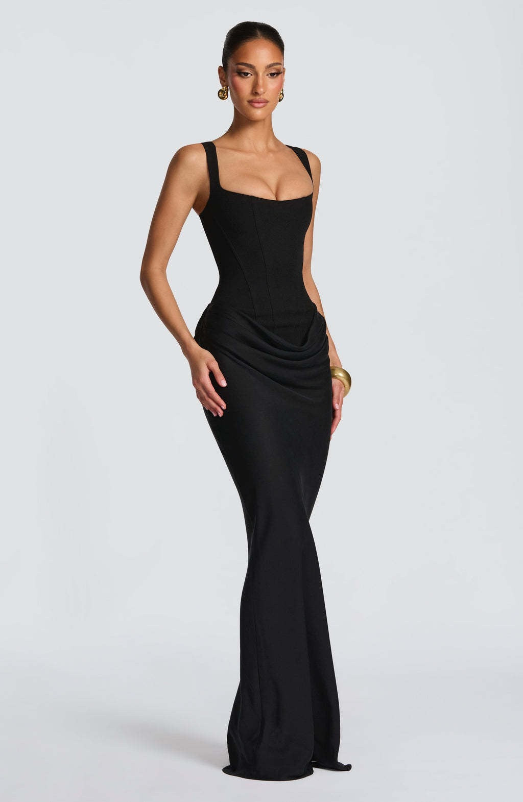 Helena | Women's Corset Bodice Maxi Dress