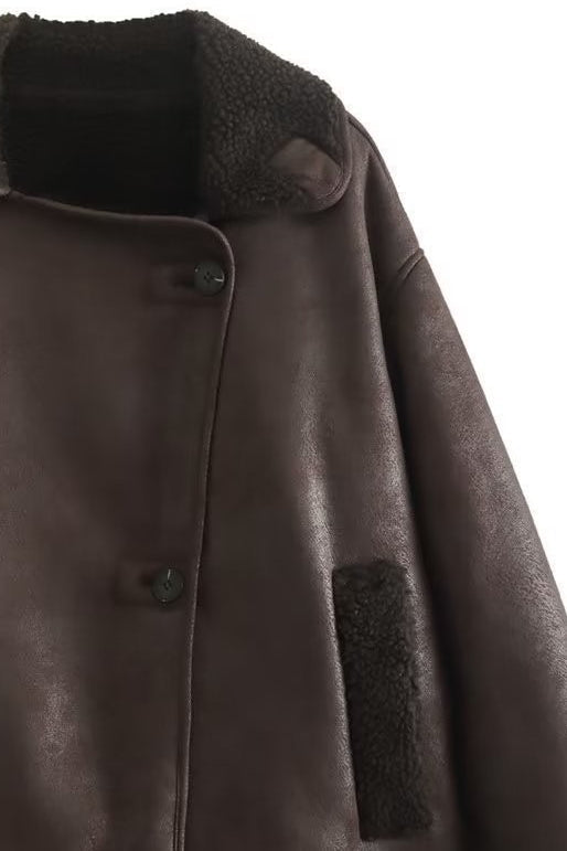 Ingrid | Women's Shearling Aviator Jacket