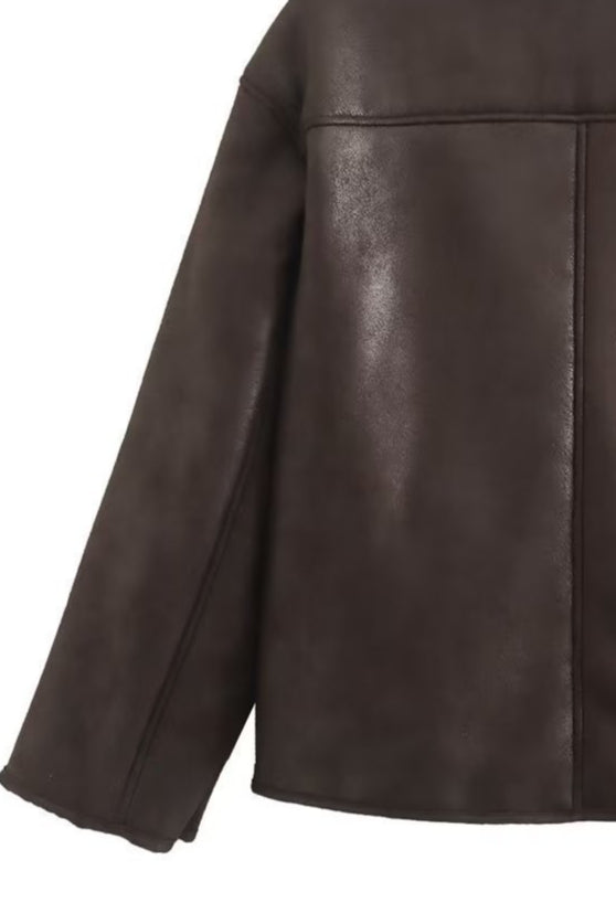 Ingrid | Women's Shearling Aviator Jacket