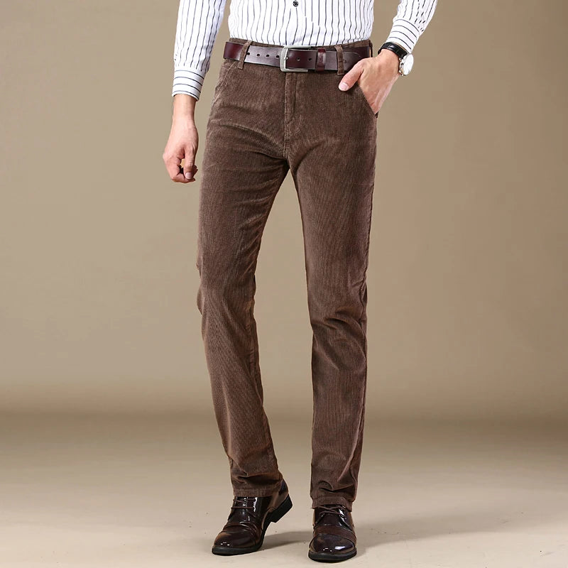 James | Men's Straight Leg Corduroy Trousers