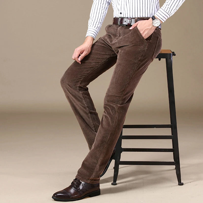 James | Men's Straight Leg Corduroy Trousers