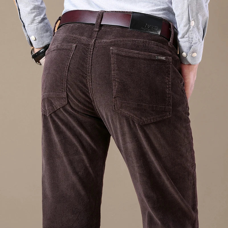 James | Men's Straight Leg Corduroy Trousers