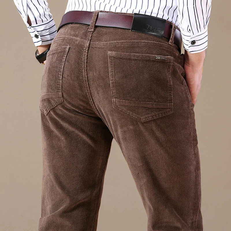 James | Men's Straight Leg Corduroy Trousers