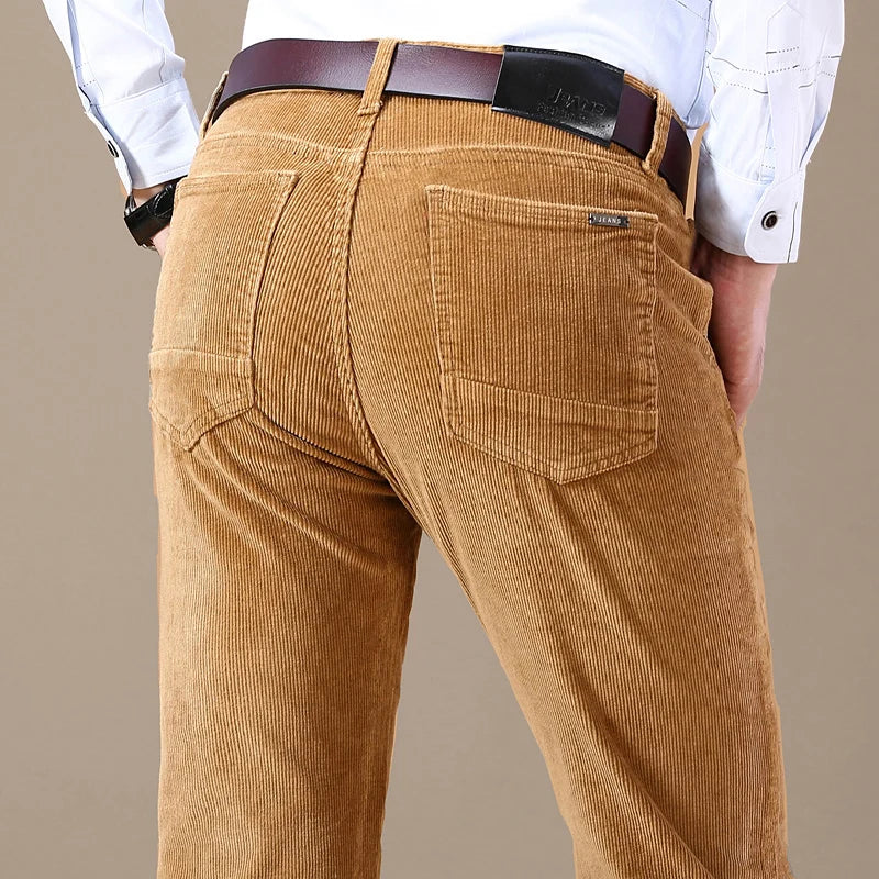 James | Men's Straight Leg Corduroy Trousers