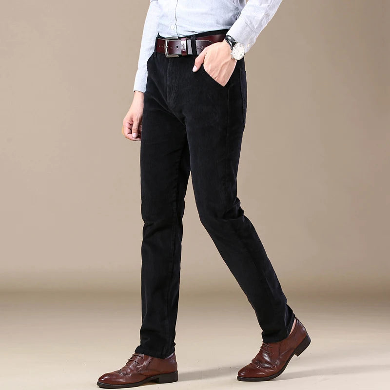 James | Men's Straight Leg Corduroy Trousers