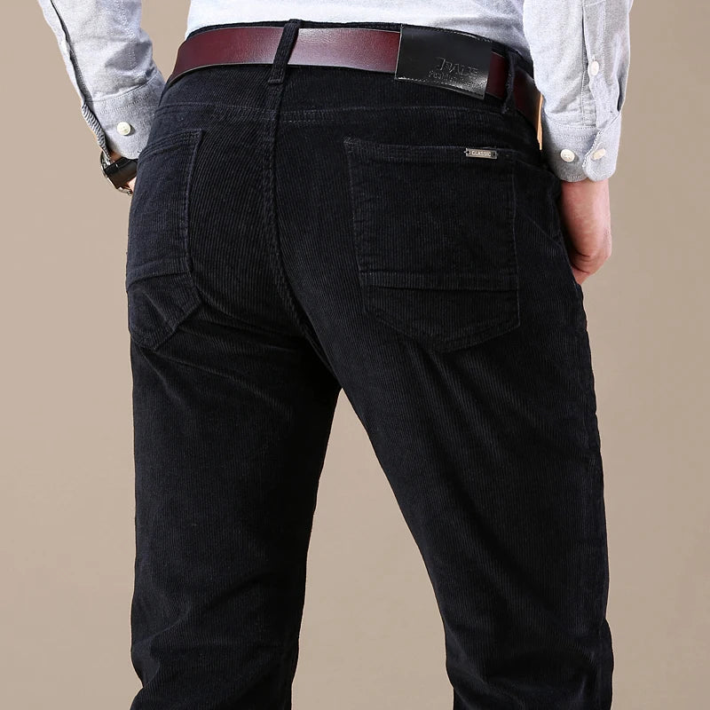 James | Men's Straight Leg Corduroy Trousers