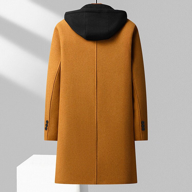 Jefferson | Men's Wool Detachable Hood Winter Overcoat