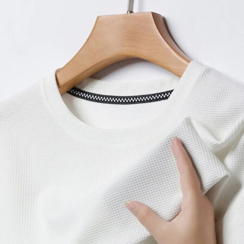 Julian | Men's Waffle Round Neck Summer T-Shirt