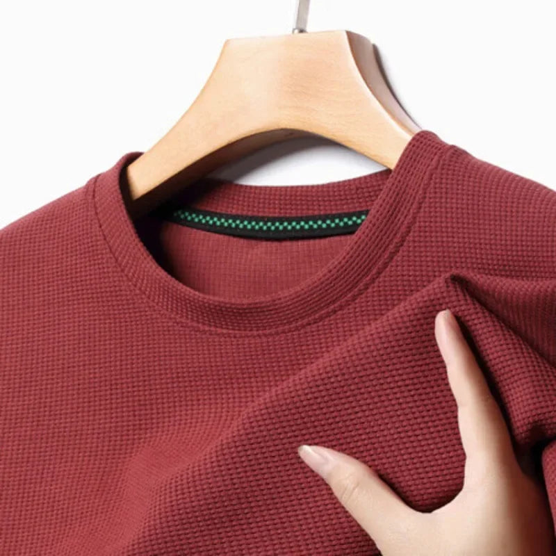 Julian | Men's Waffle Round Neck Summer T-Shirt
