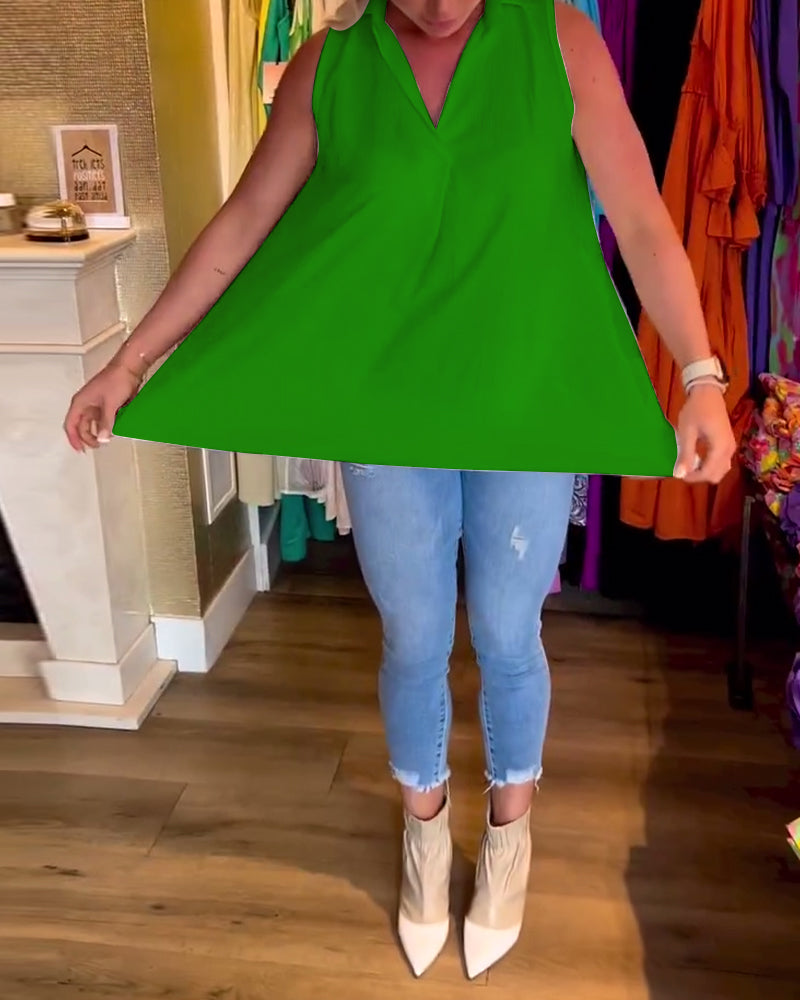 Lynn | Women's Ruffle Sleeveless Summer Top