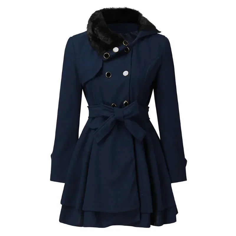 Marlowe | Women's Double-Breasted Belted Winter Coat