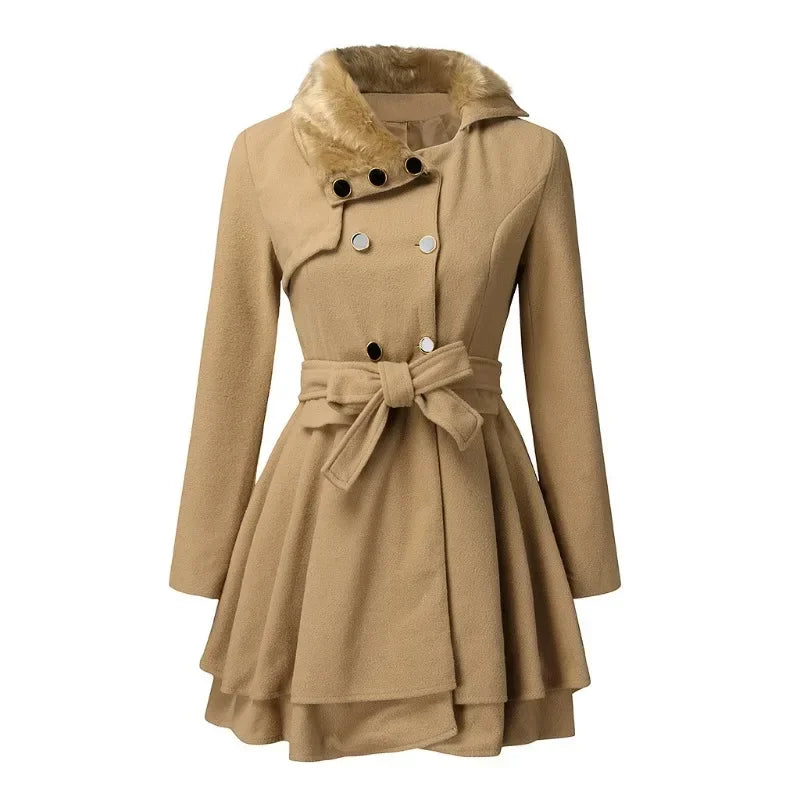 Marlowe | Women's Double-Breasted Belted Winter Coat