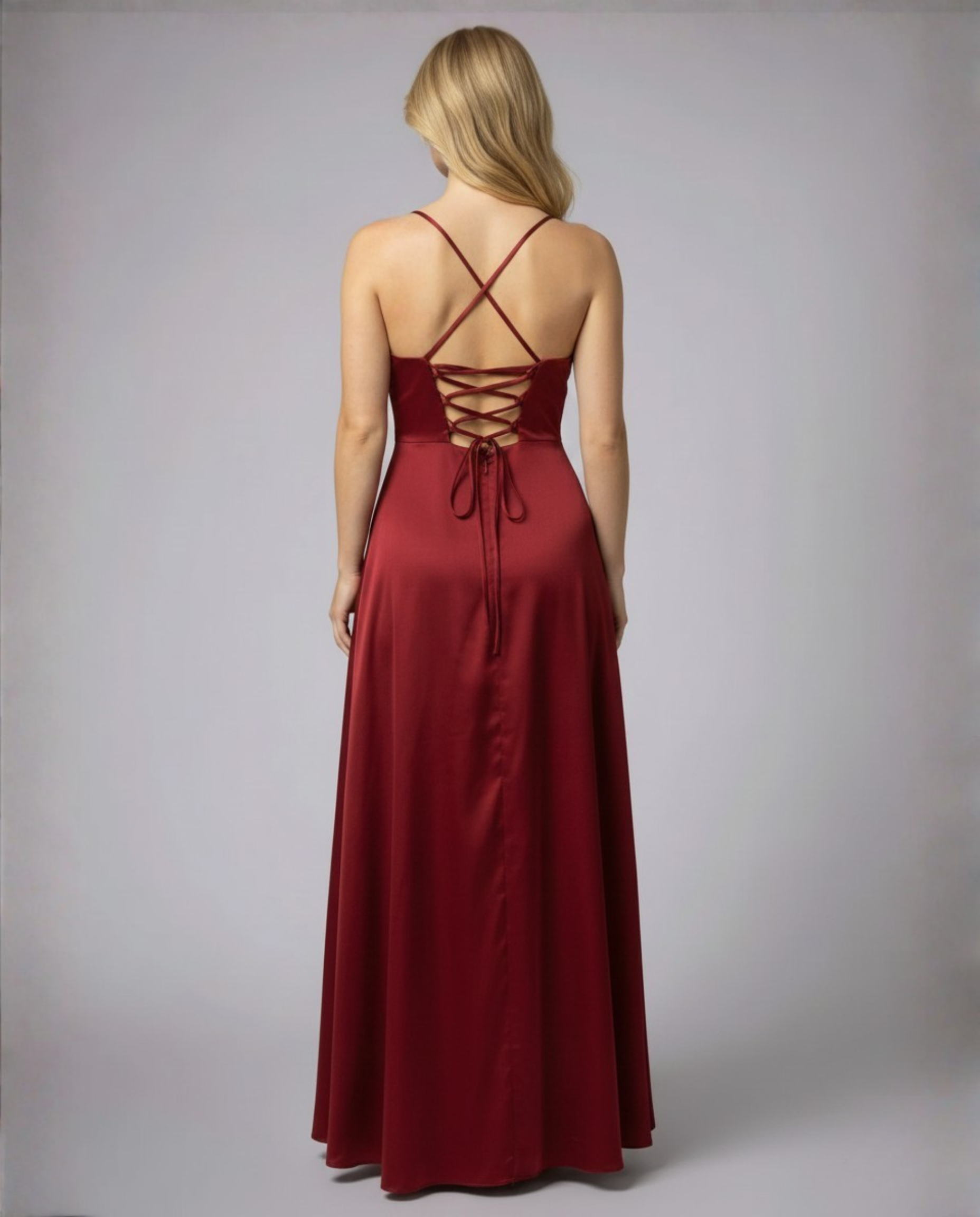 Cordelia | Women's Strappy Slit Maxi Dress