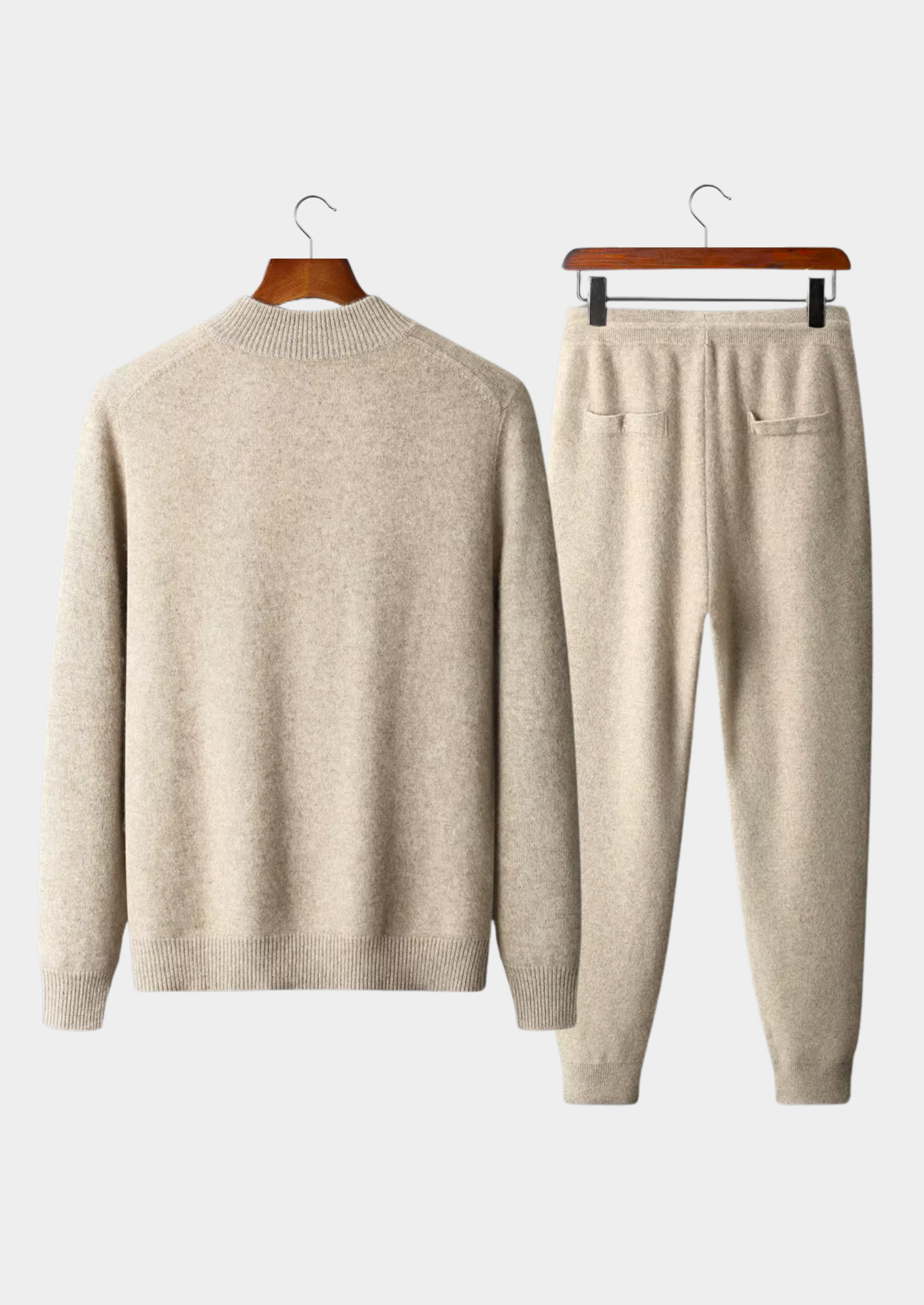Men's Extra-Fine Zip Cardigan & Jogger Set