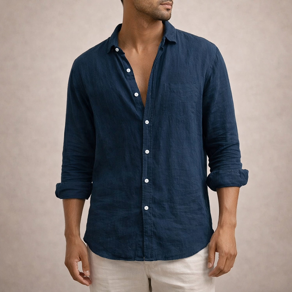 Alfie | Men's Open Collar Casual Summer Shirt