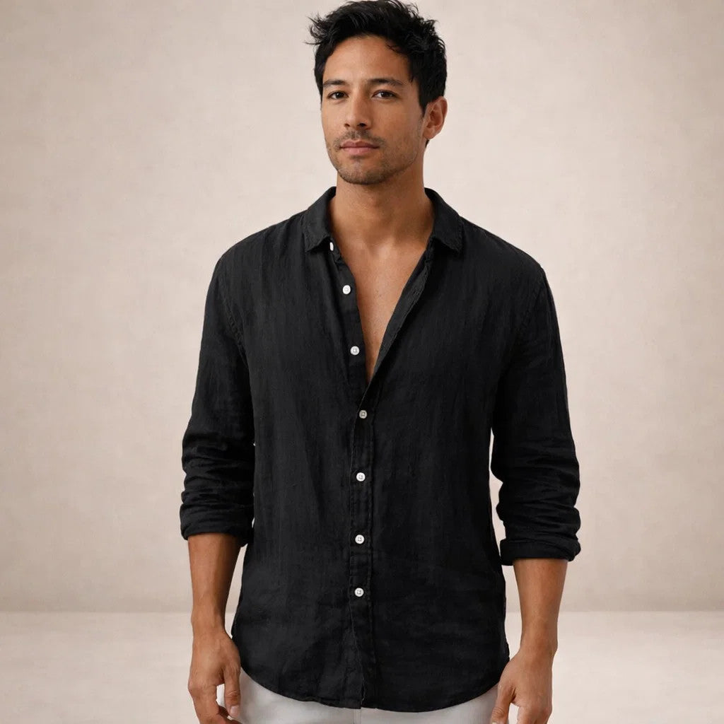 Alfie | Men's Open Collar Casual Summer Shirt