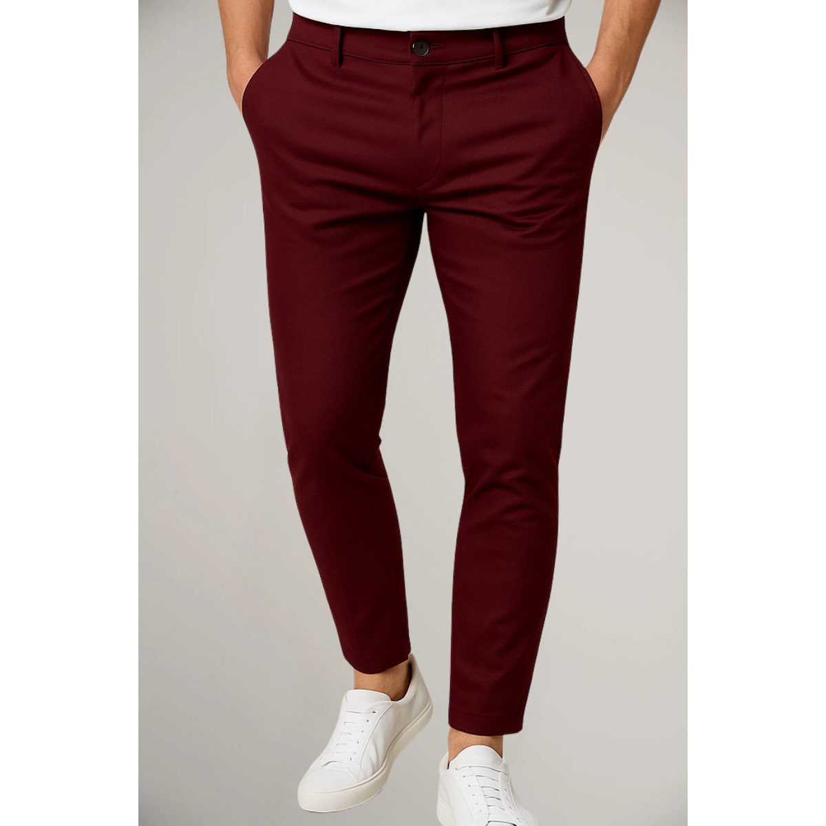 Sebastian | Men's Tailored Slim-Leg Trousers