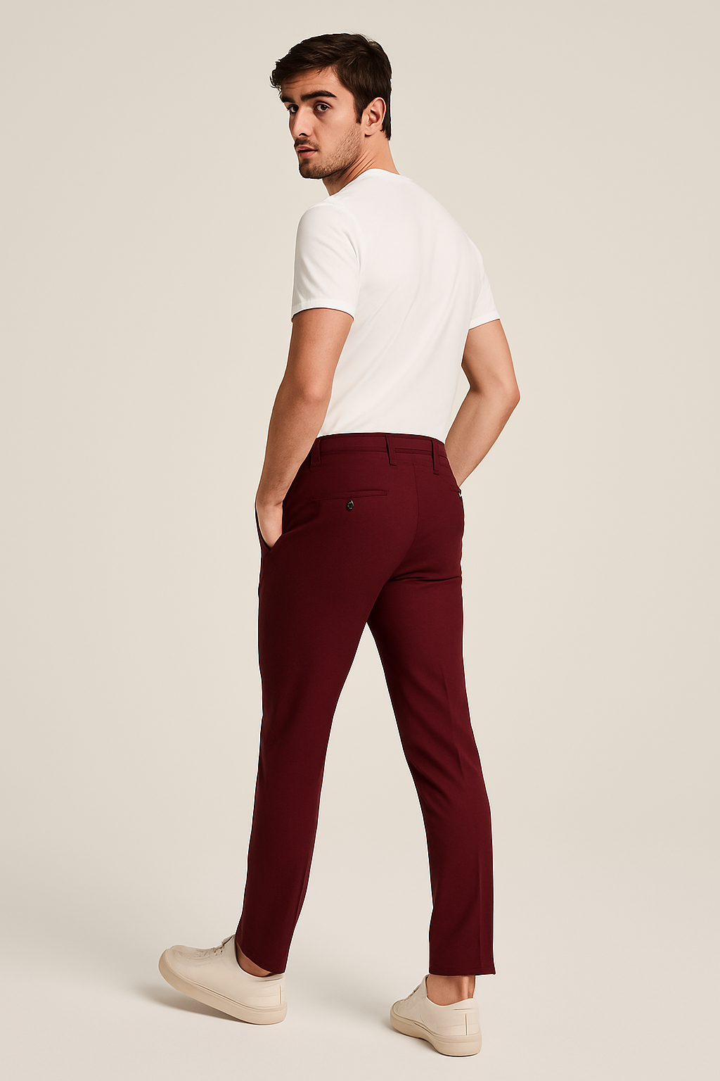Sebastian | Men's Tailored Slim-Leg Trousers