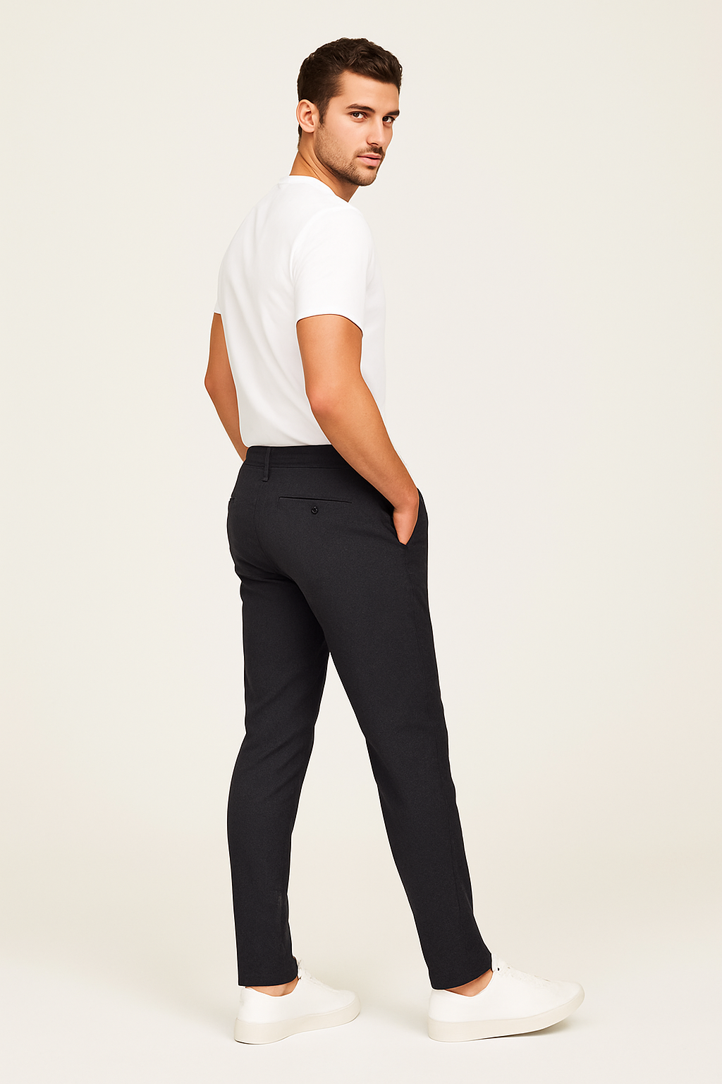 Sebastian | Men's Tailored Slim-Leg Trousers