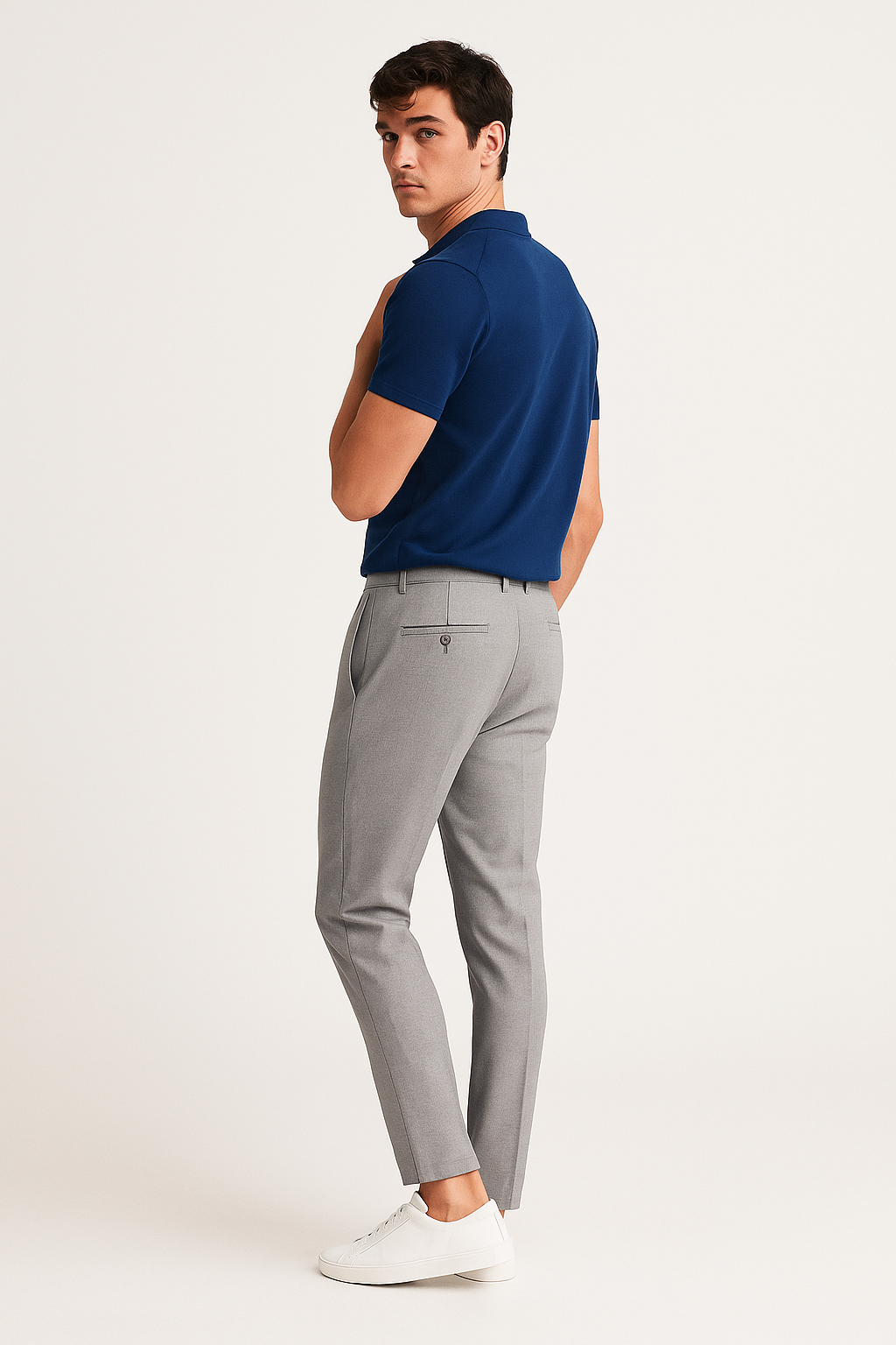 Sebastian | Men's Tailored Slim-Leg Trousers