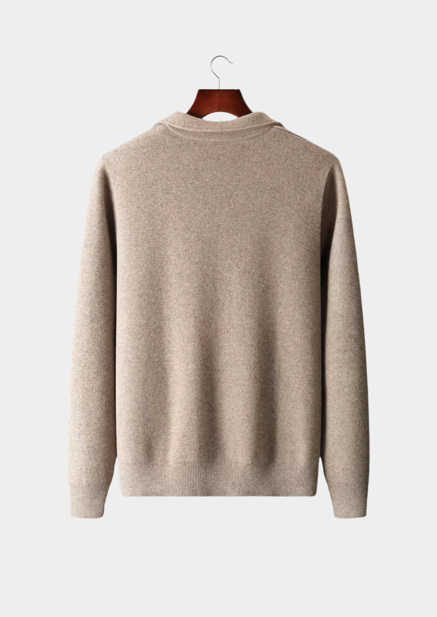 Neville | Men's Pure Extra-Fine Zip Polo Cardigan