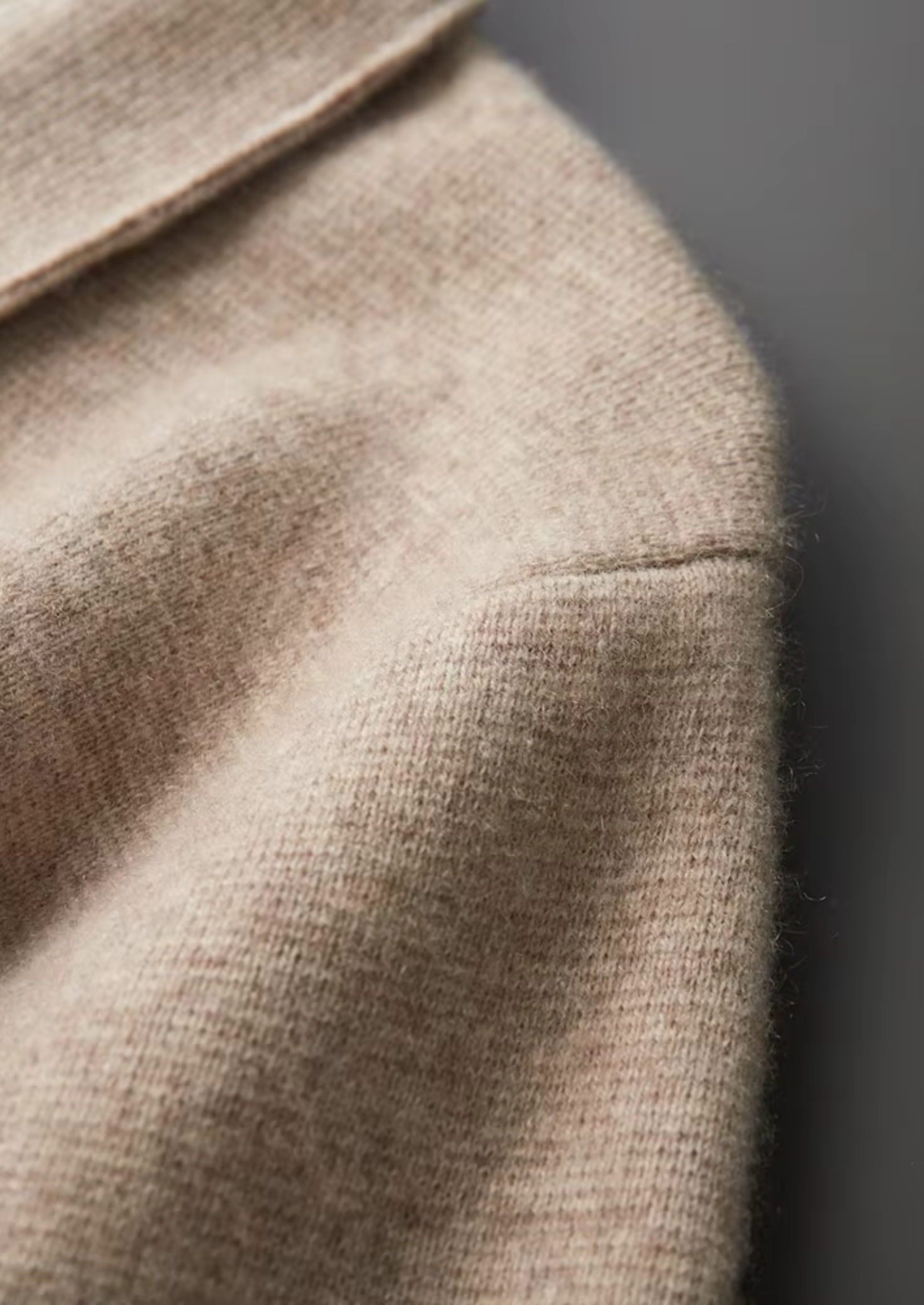 Neville | Men's Pure Extra-Fine Zip Polo Cardigan