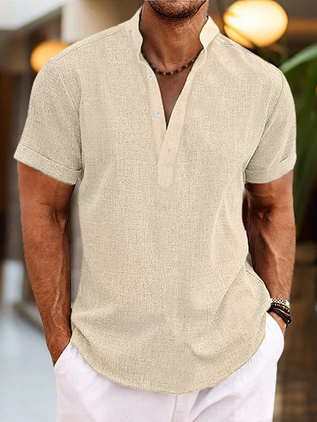 Miles | Men's V-Neck Polo Shirt