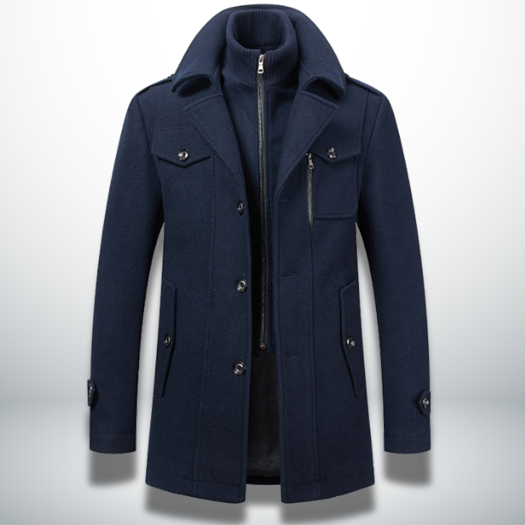 Roland | Men's Slim Fit Wool Blend Winter Coat