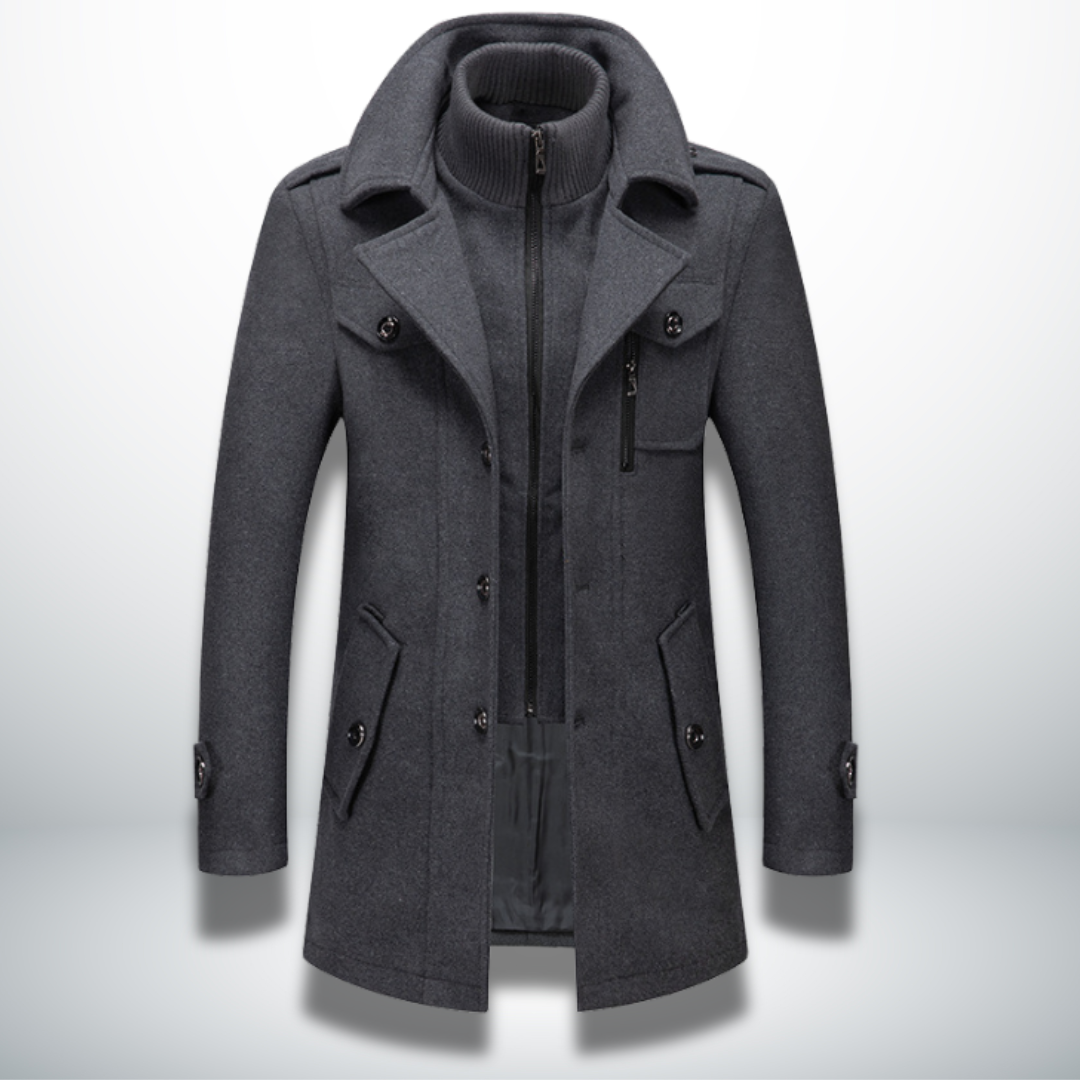 Roland | Men's Slim Fit Wool Blend Winter Coat