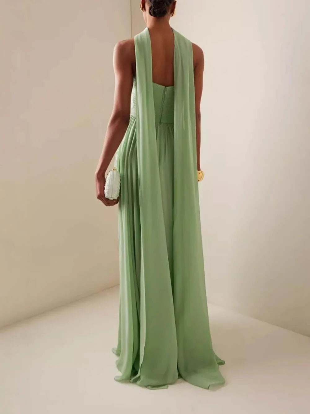 Romilly | Women's Elegant Strapless Maxi Wedding Guest Dress