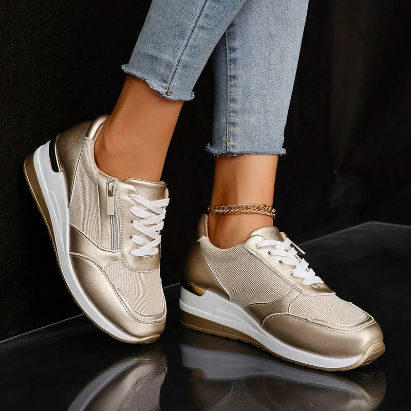Rosalind | Women's Metallic Platform Sneakers