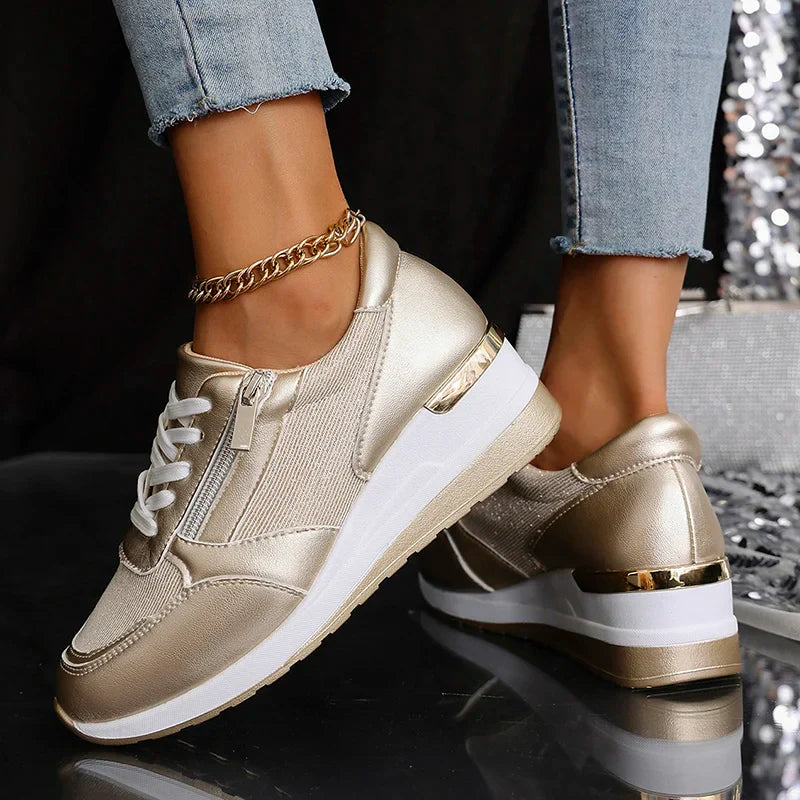 Rosalind | Women's Metallic Platform Sneakers
