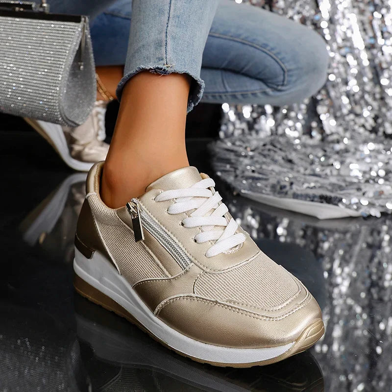 Rosalind | Women's Metallic Platform Sneakers
