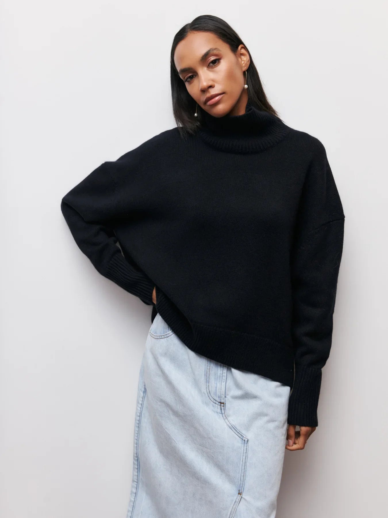 Rosetta | Women's Oversized Mock Neck Jumper