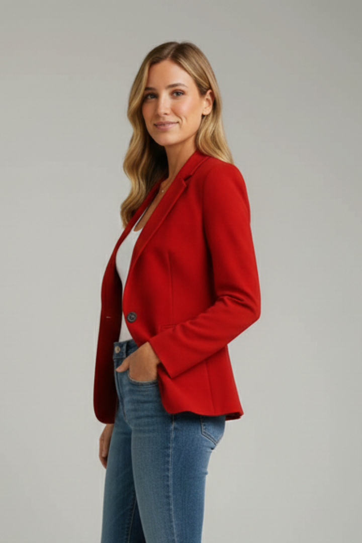 Audrey | Women's Notched Lapel Single Button Blazer