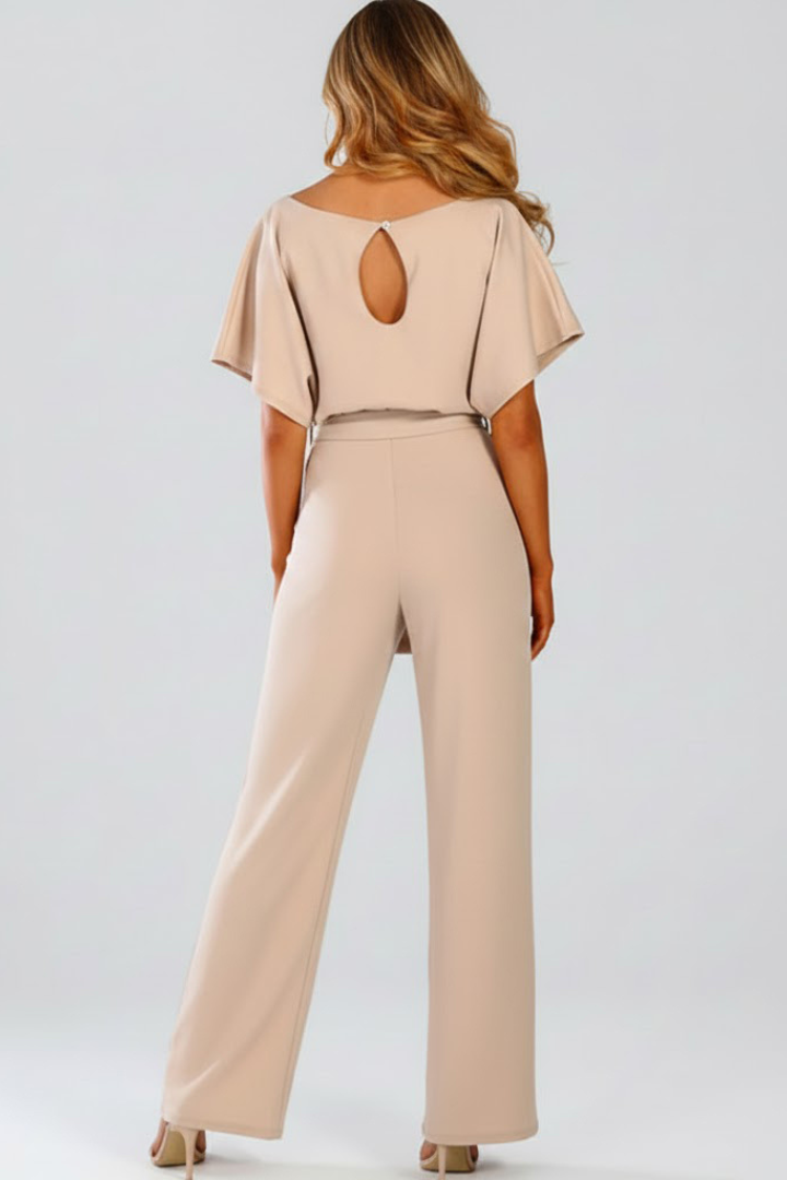Olivia | Women's Belted Wide-Leg Jumpsuit