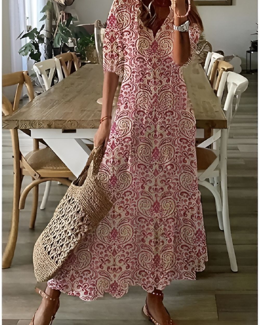 Esme | Women's Boho Tassel Beach Cover-Up Maxi Dress