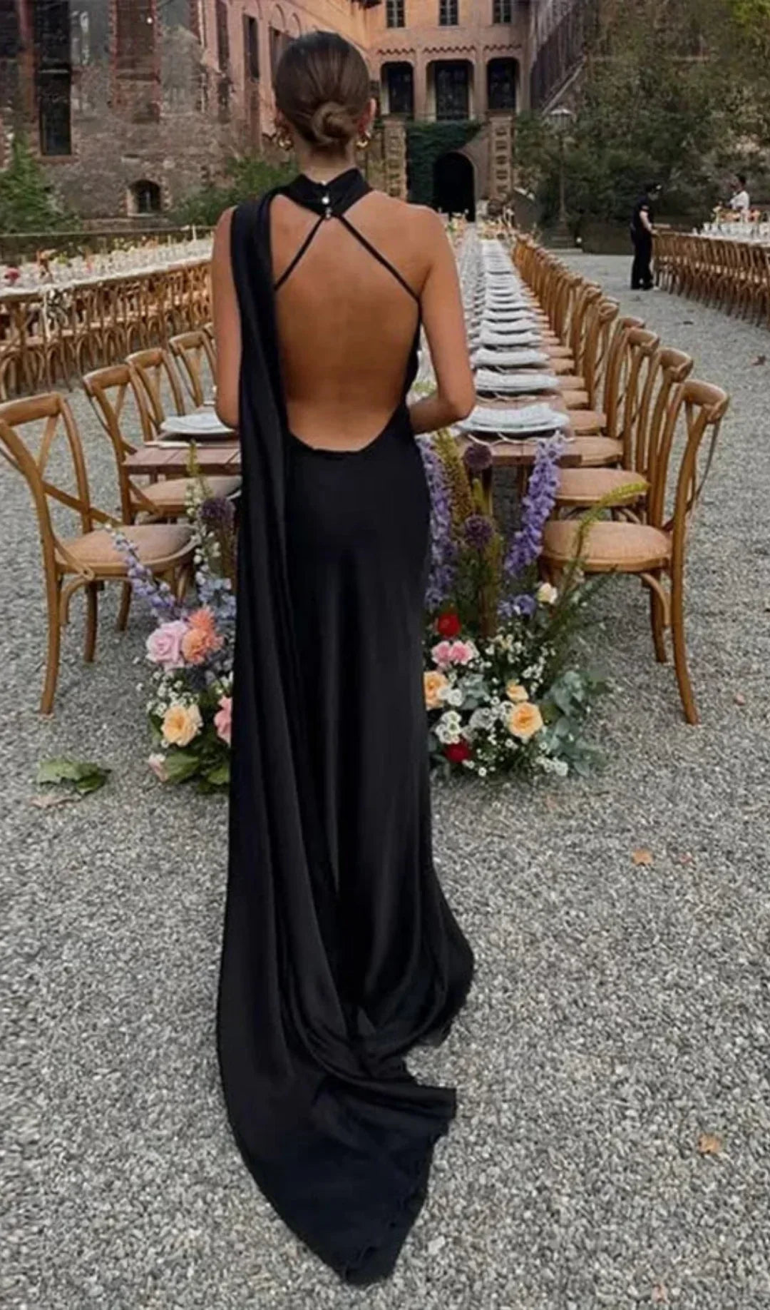 Vivienne | Women's Draped One-Shoulder Maxi Dress