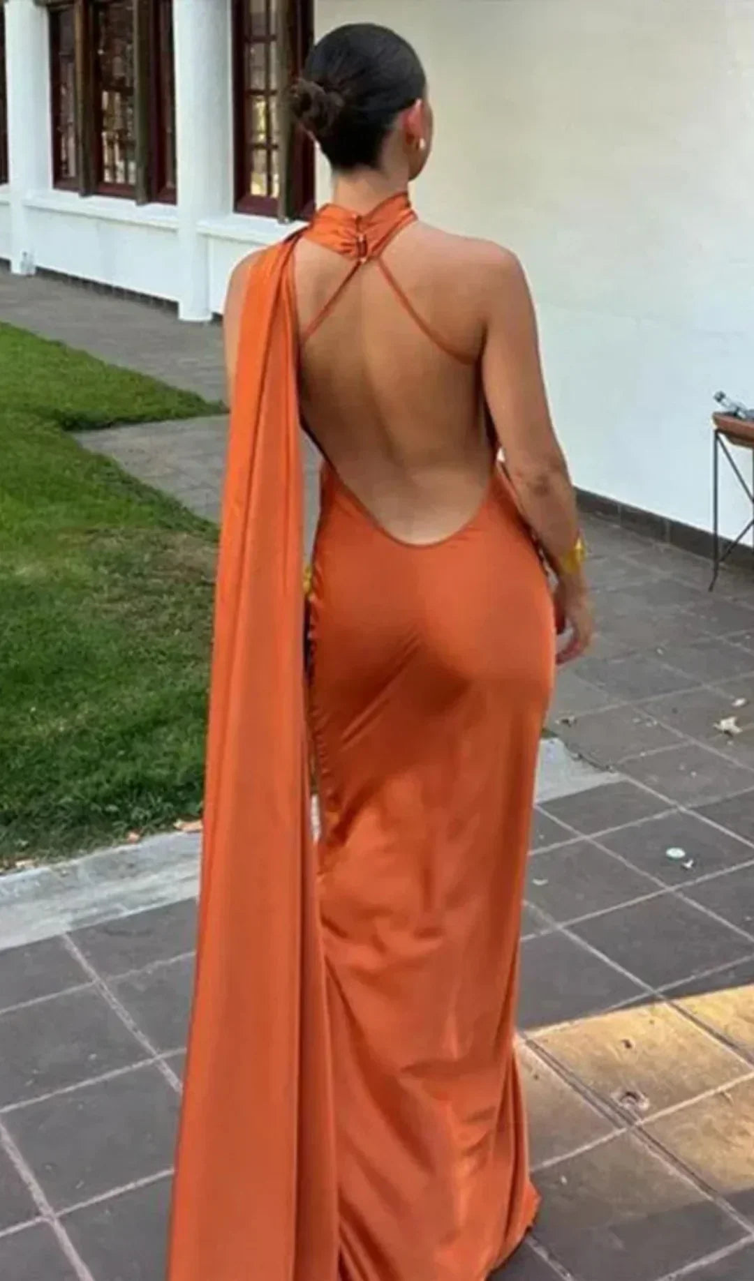 Vivienne | Women's Draped One-Shoulder Maxi Dress