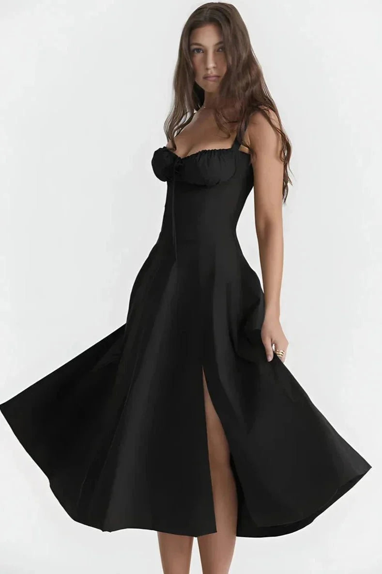 Mirabel | Women's Floral Corset Midi Summer Dress